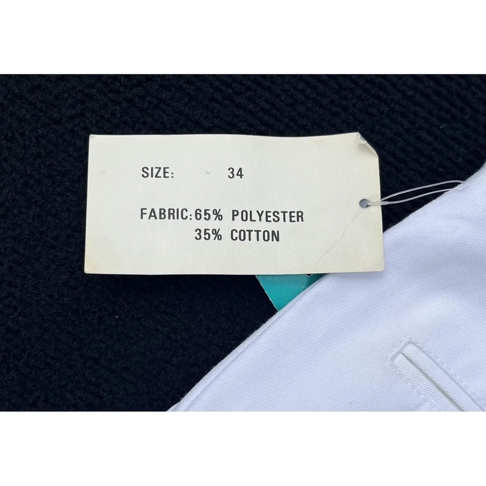 Vintage Cross Court Tennis‎ Shorts Mens 34 80s Poly Cotton NWT Classic Retro - Picture 11 of 14